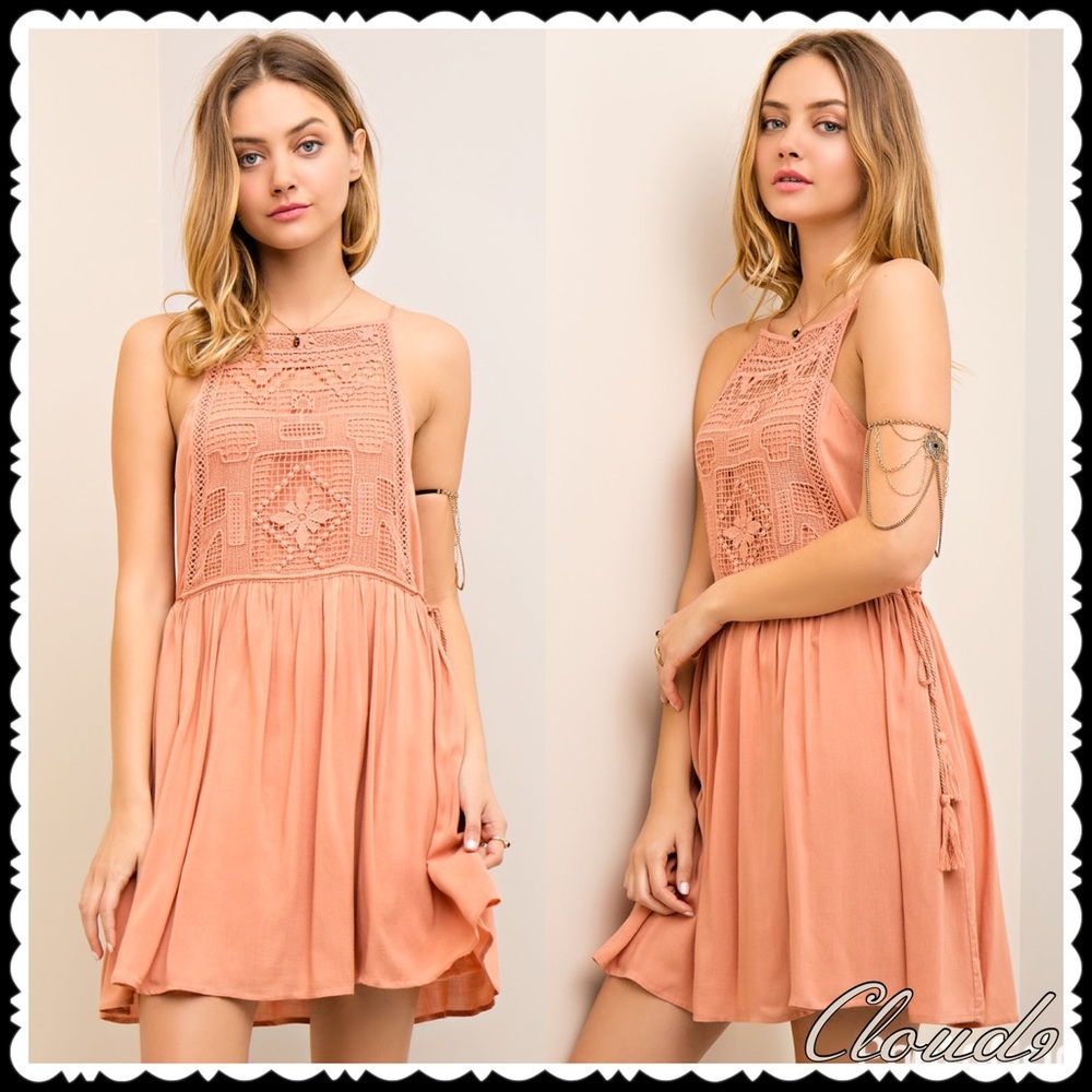 🆕 Grecian Bronze Pink Sundress🍃