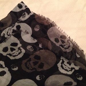 Skull scarf punk goth