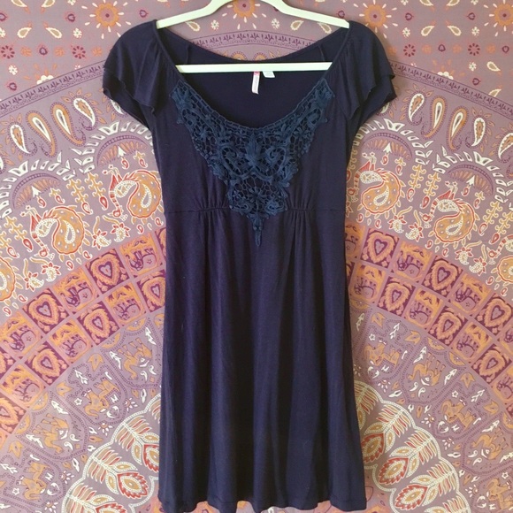 Navy Blue Dress! Size S - Picture 1 of 4