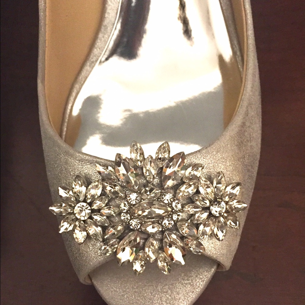 BadgleyMischka Bridal Kitten Heels