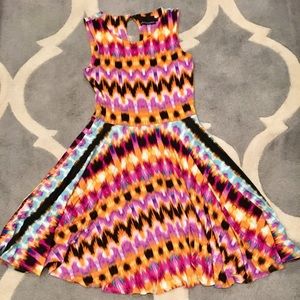Cynthia Rowley Tie Dye Skater Dress Sz Sm