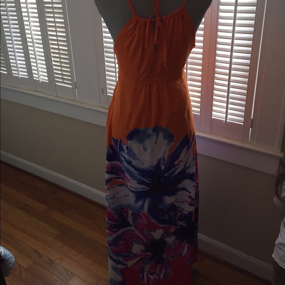 Orange Maxi dress