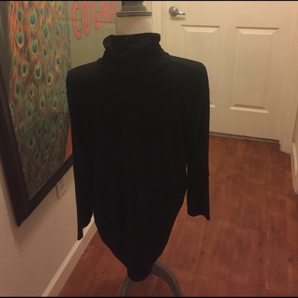 Eileen Fisher Funnel Neck Long Sleeve Top - Picture 2 of 4