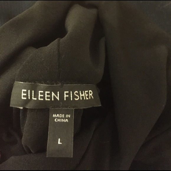 Eileen Fisher Funnel Neck Long Sleeve Top - Picture 3 of 4