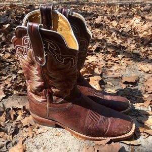 Tony Lama Chocolate Vintage Boots