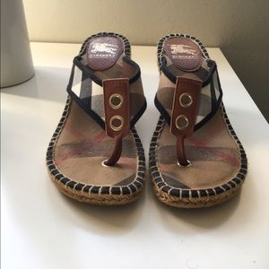 Burberry espadrilles wedges