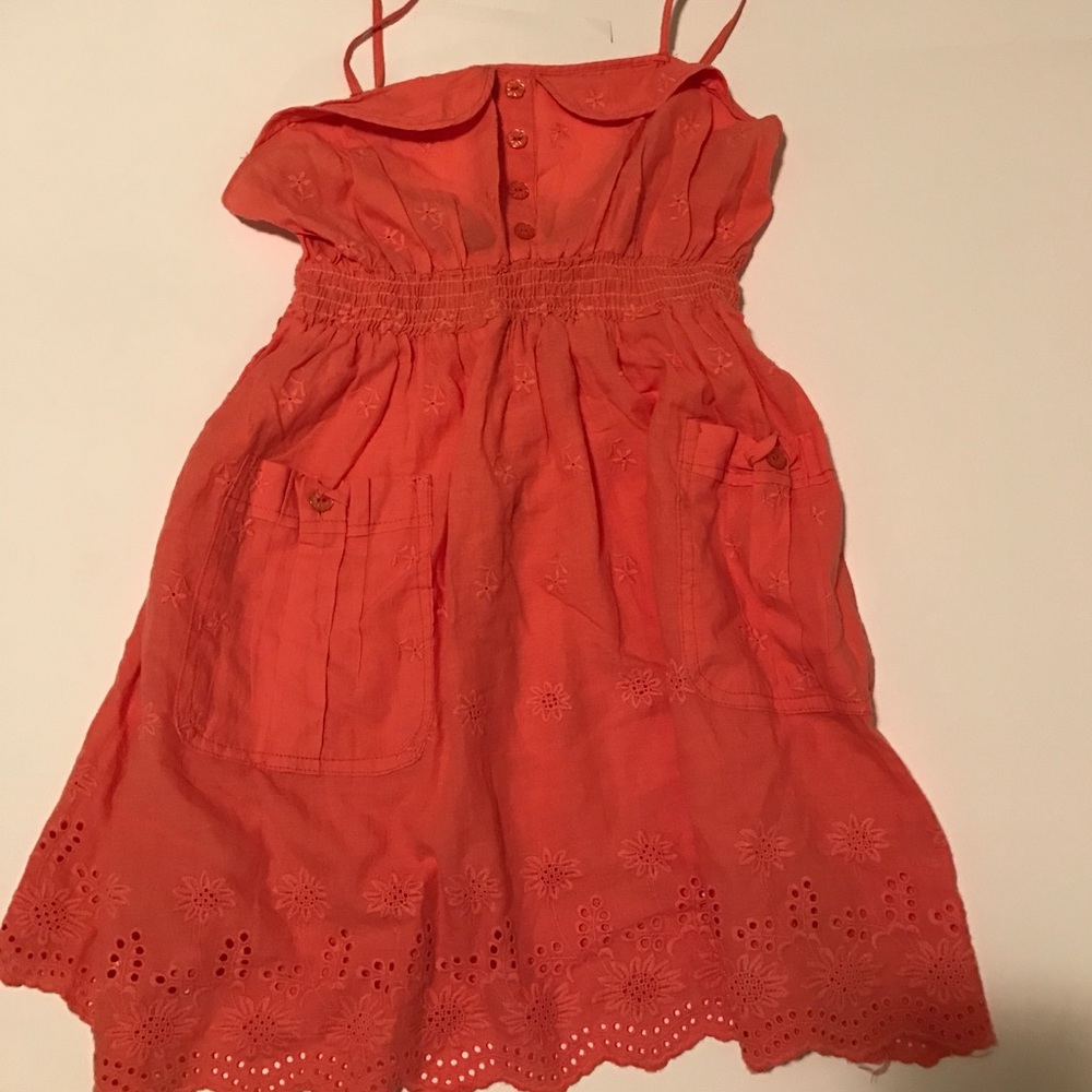 Pink/peach eyelet patterned tunic