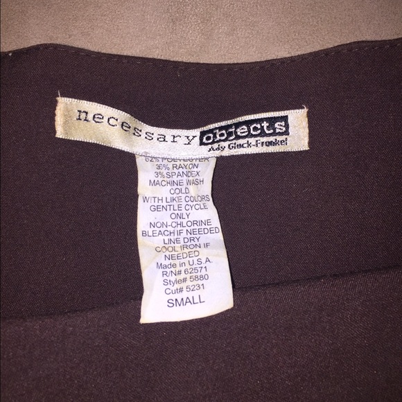 Brown pleated skirt - Picture 2 of 2