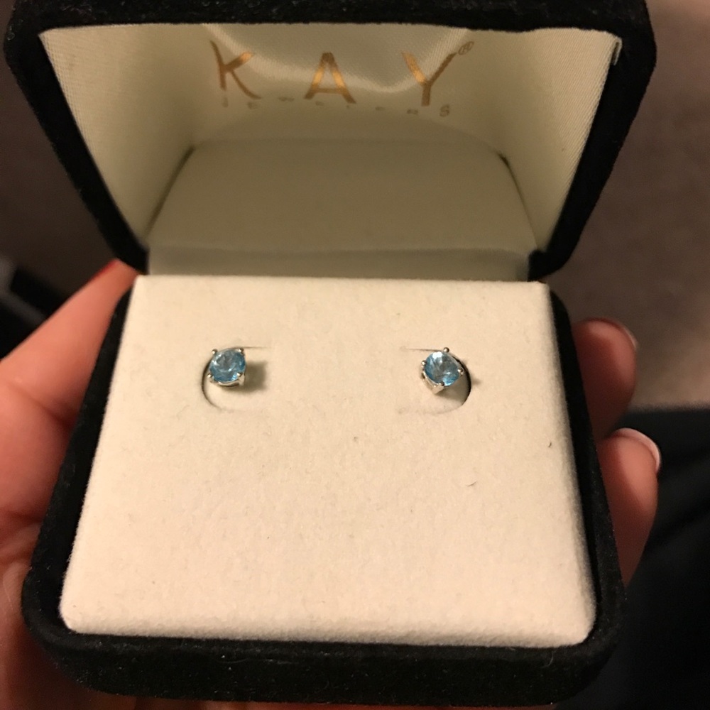 Kay Jewelers Blue Topaz Earrings