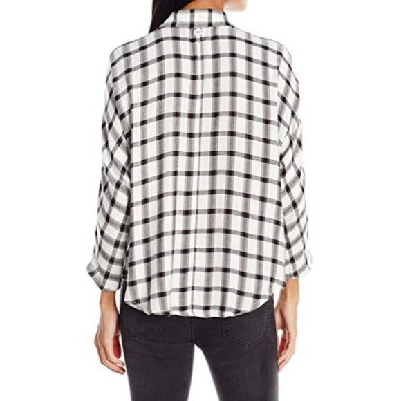 Moving Sale! Draped Front Flannel Shirt - Picture 2 of 2