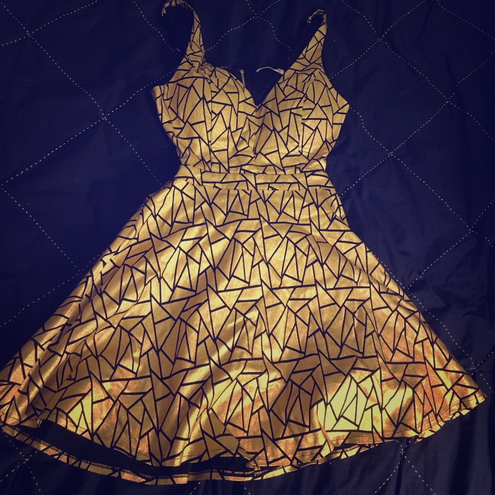 Golden Oscar After Party Dress