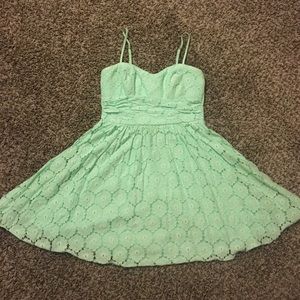 Turquoise spring dress