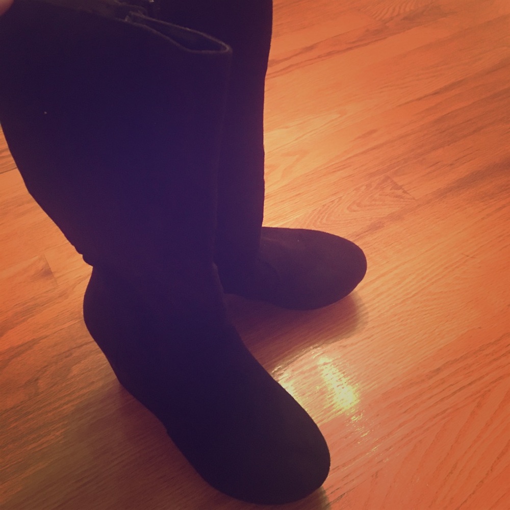 suede calf boots