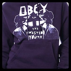 Purple Wasted Youth Obey Hoodie 🖤