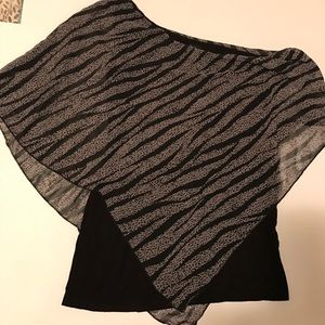 Black and grey  animal print tank