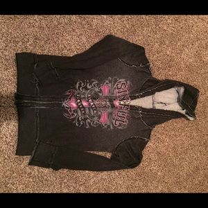 Sinful Brand Zip Up- Reversible.