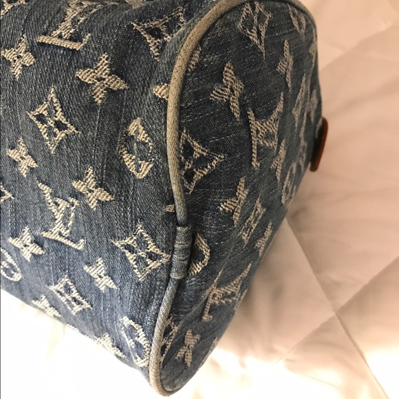 EXTRA PICS Louis Vuitton Neo Denim Handbag - Picture 5 of 8