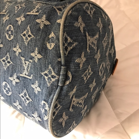 EXTRA PICS Louis Vuitton Neo Denim Handbag - Picture 7 of 8