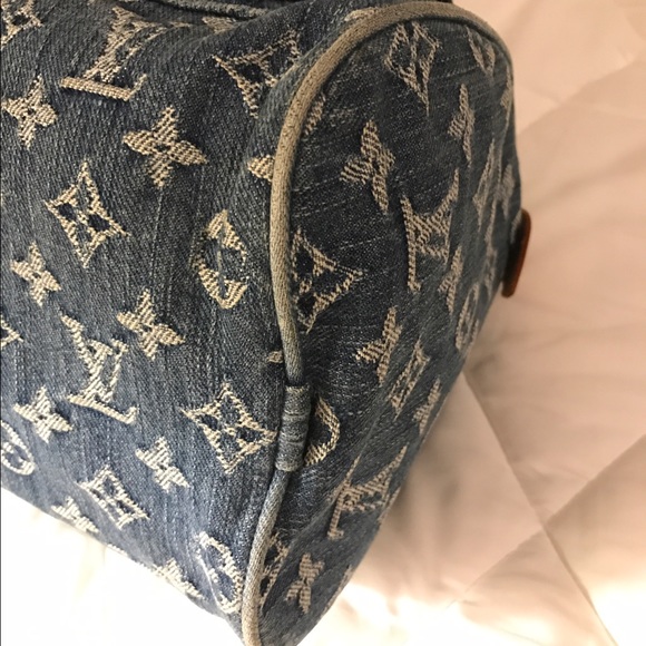 EXTRA PICS Louis Vuitton Neo Denim Handbag - Picture 8 of 8
