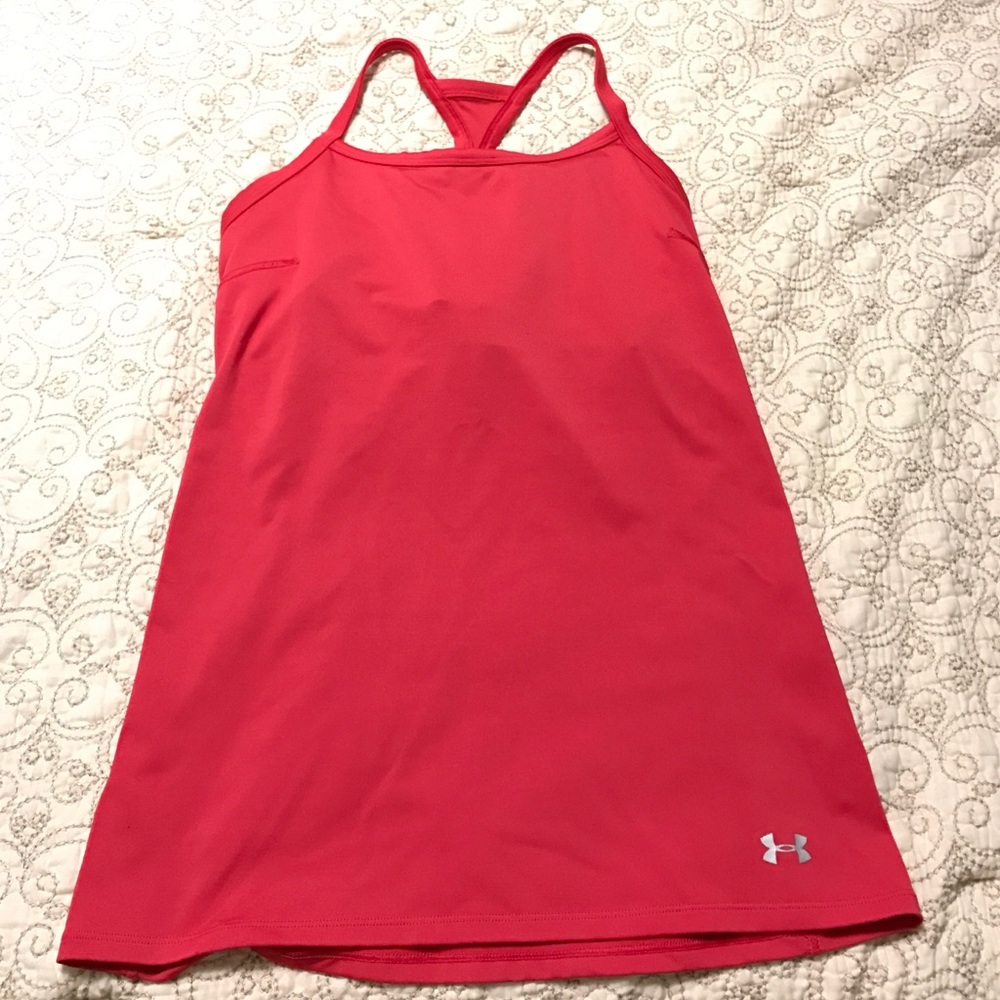 Under Armour tank with built in bra size med