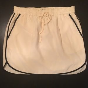 Madewell Silk Mini Shirttail Skirt