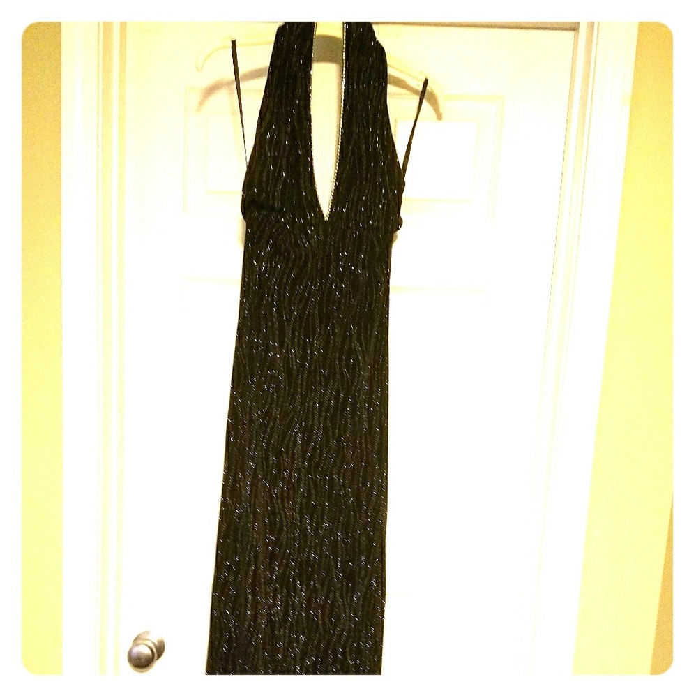 Black & Silver Prom Dress