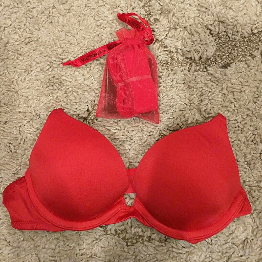 Victoria Secret convertible red bra 32a
