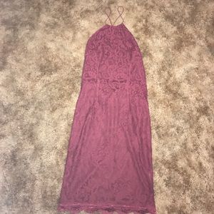 Maroon Lacy Dress