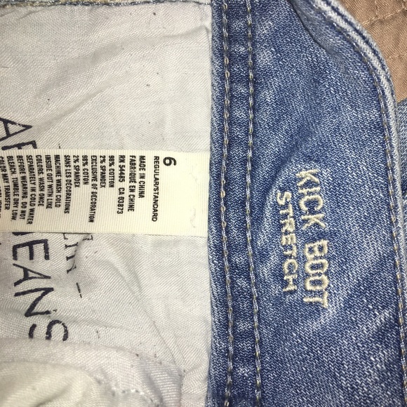 American Eagle Kick Boot jeans! Size 6 reg - Picture 5 of 5