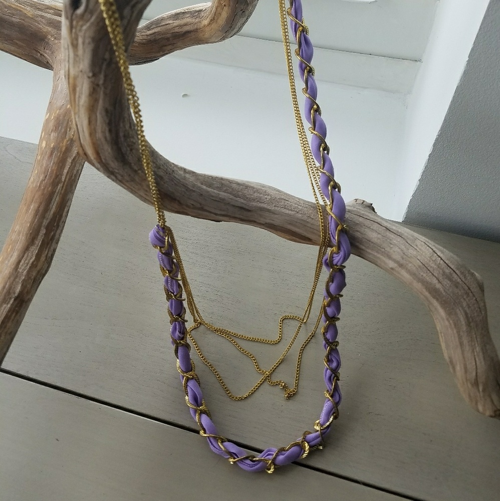 Cute and simple purple necklace