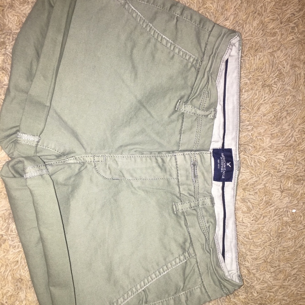 Army green AE shorts
