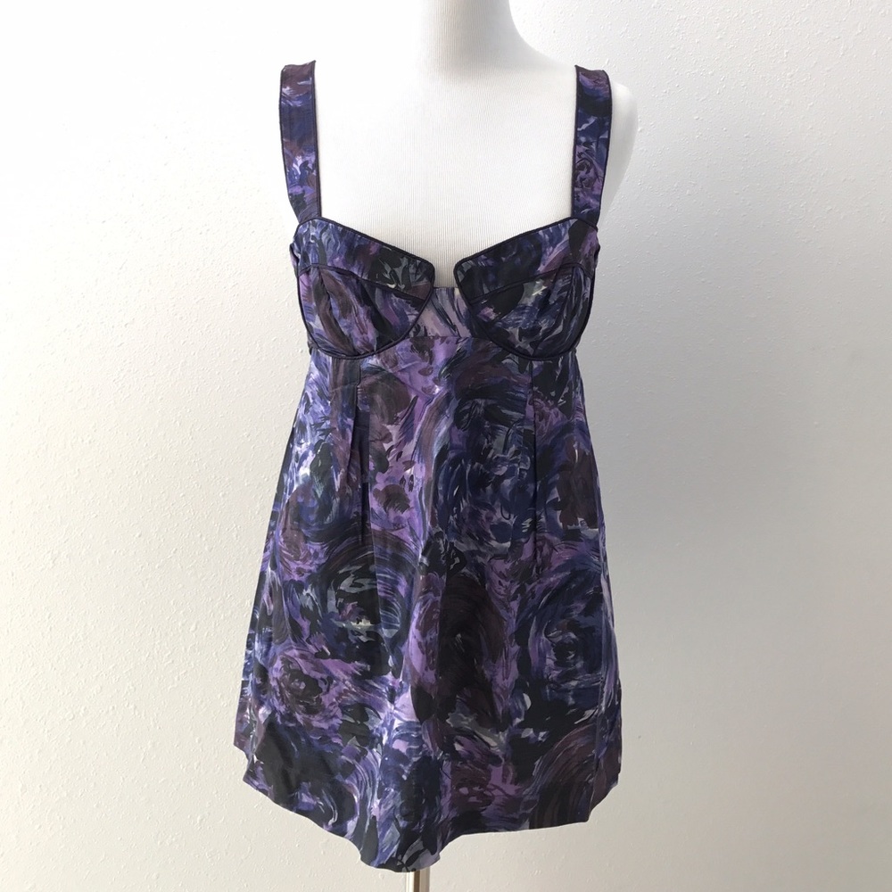 Rebecca Taylor purple abstract top