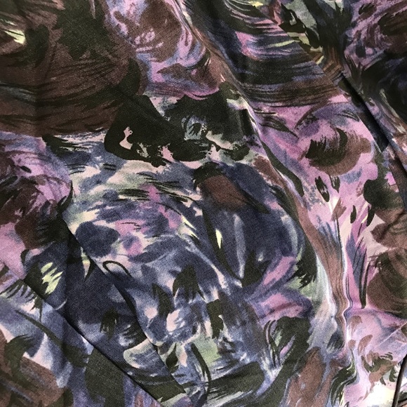 Rebecca Taylor purple abstract top - Picture 5 of 5