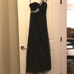 Black one strap dress