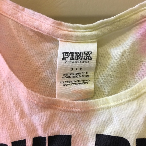 VS Pink Tie Dye Muscle Tee - Picture 2 of 3