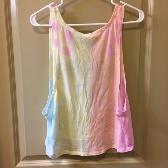 VS Pink Tie Dye Muscle Tee - Picture 3 of 3