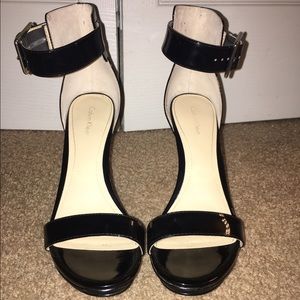 Black Calvin Klein Strappy Heels