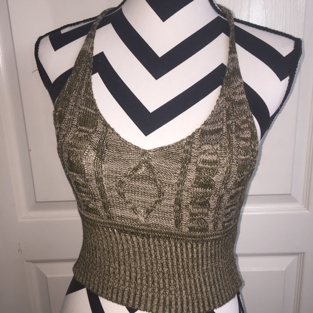 t-back knit tank top