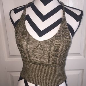 t-back knit tank top