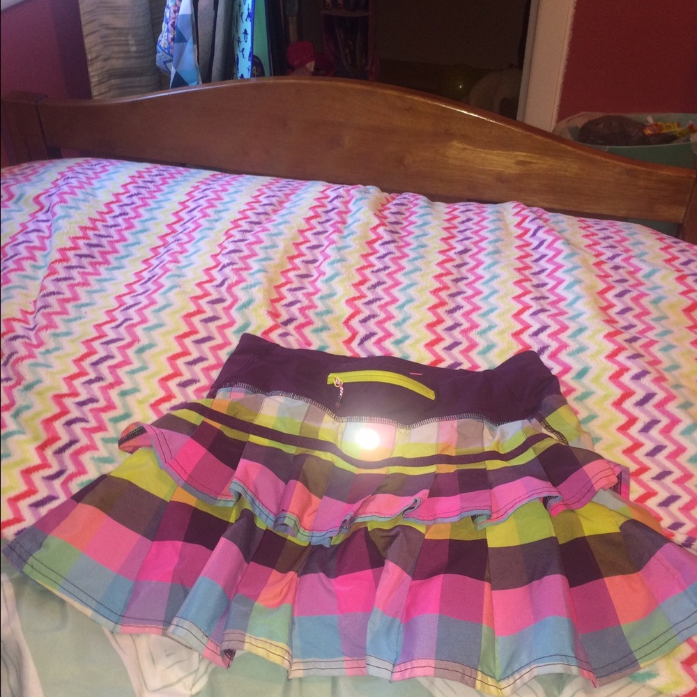 Lululemon plaid skirt