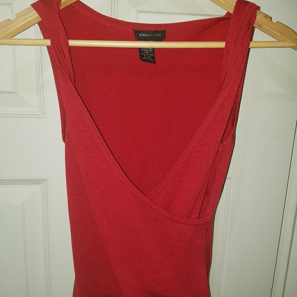 BCBG Max Azaria sleeveless knit top