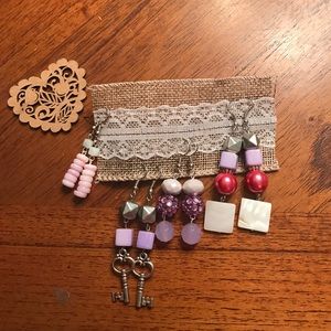 Silver lilac earring bundle ✨