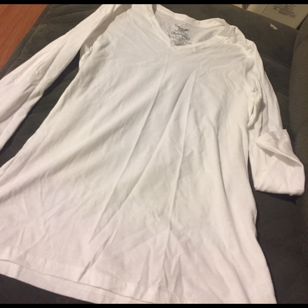 Long sleeve white top
