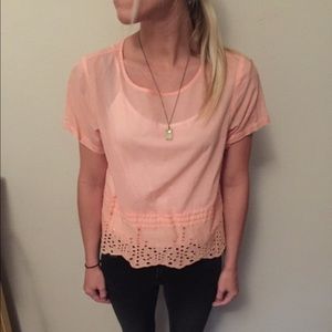 Pink Cropped Top