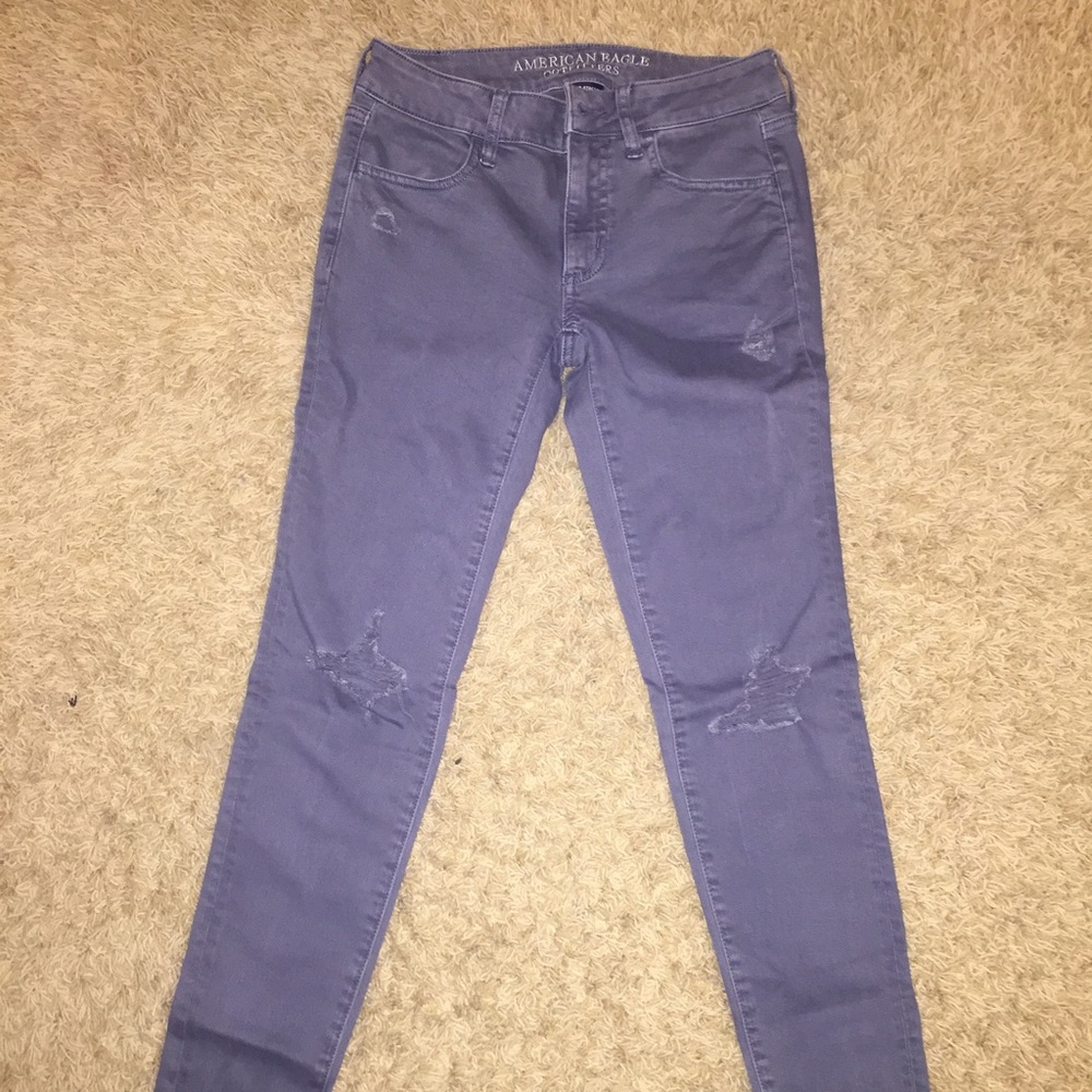Slightly ripped AE light blue pants