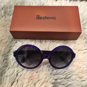 Illesteva oversized round sunglasses