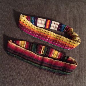two authentic headbands