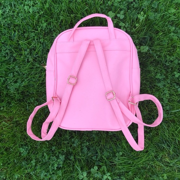 Pastel Pink Heart Rave Backpack - NWT - Picture 3 of 4