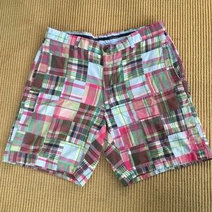Brooks Brothers Patch Madras Plaid Shorts Size 36