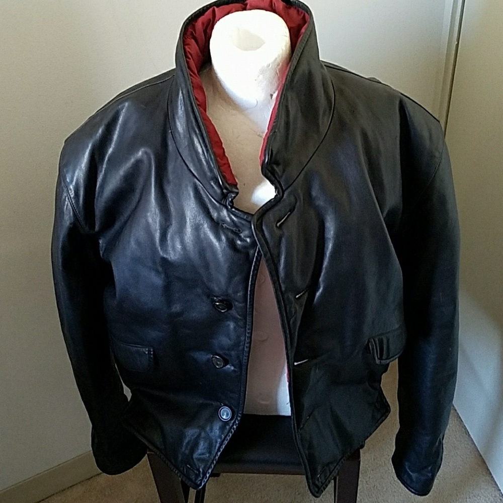 Companies des montagnes leather jacket xl blk
